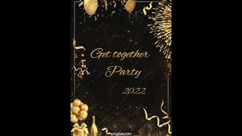 Get-together party invitation prepared by MA English students (led by Afreen et al.).