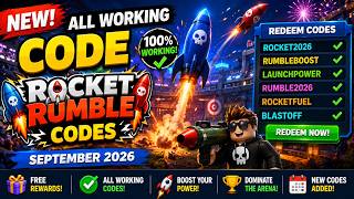 New All Working Code Rocket Rumble codes September 2026