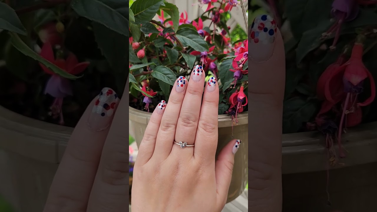 My Memorial day nails, plus tutorial! 💙❤️🤍