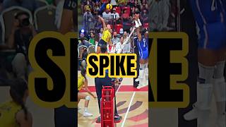 Volleyball Women Brazil Gabi France Championship Spike Block Slow Motion