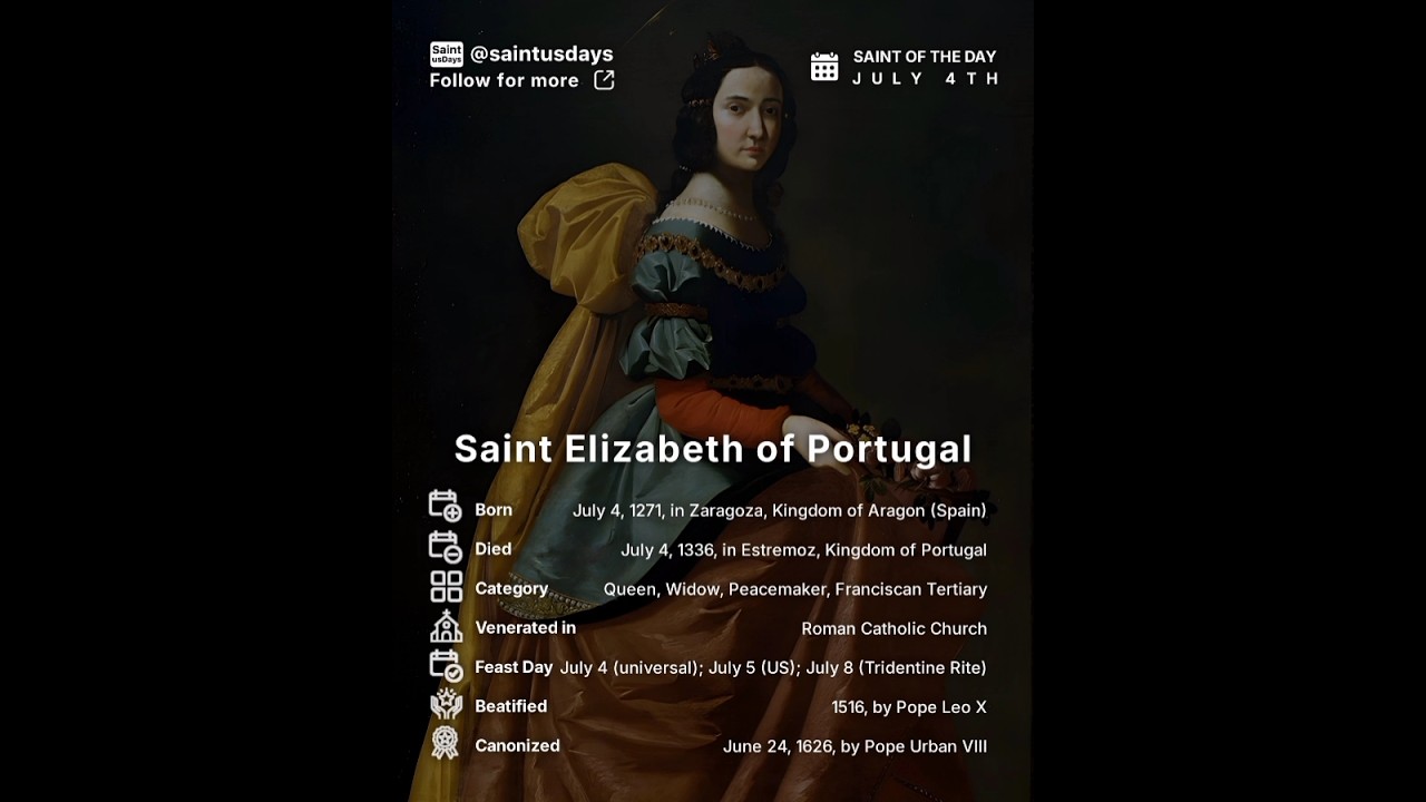 Saint of the Day (July 4) – St. Elizabeth of Portugal