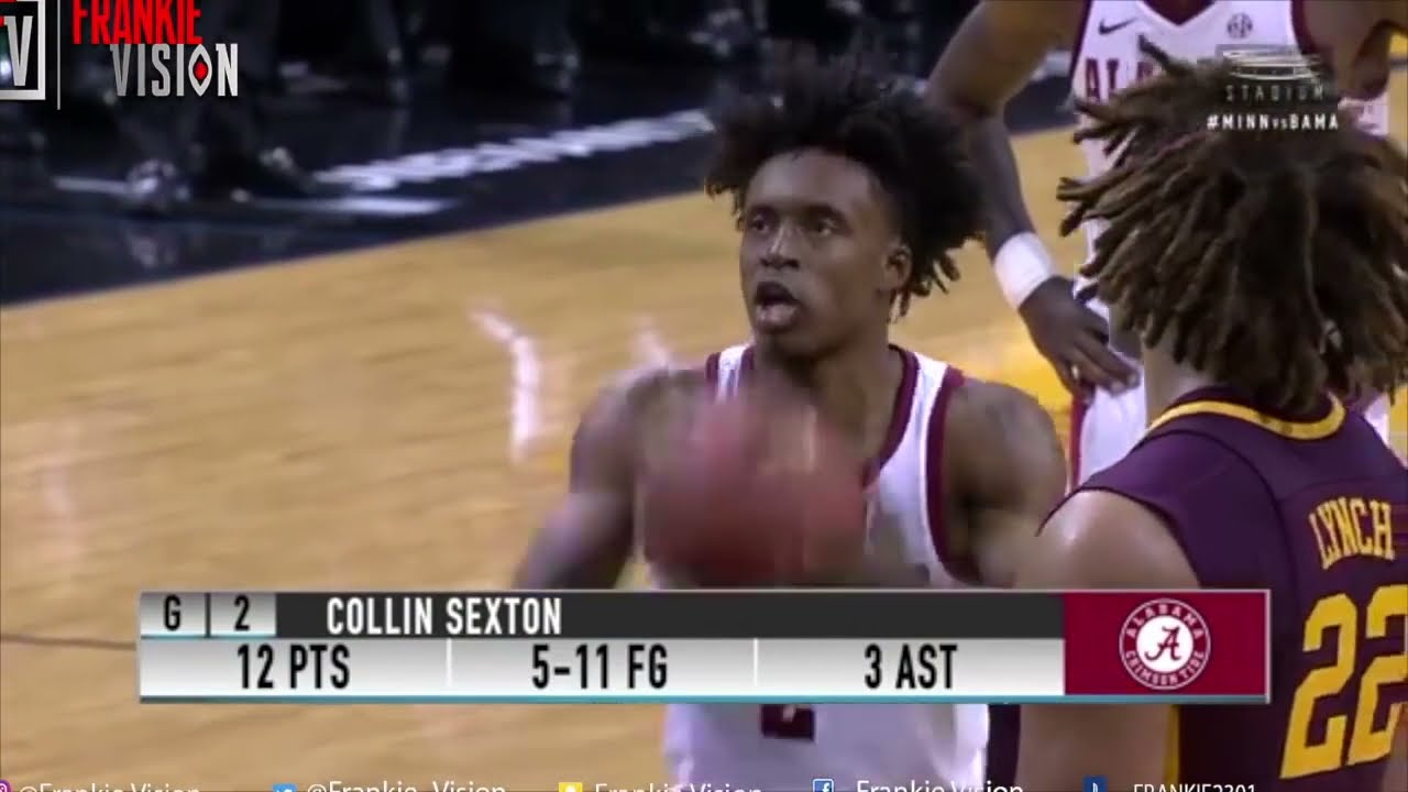 Collin Sexton Alabama vs Minnesota   Full Highlights   11 25 17   Career High 40 Pts, BULL MODE!
