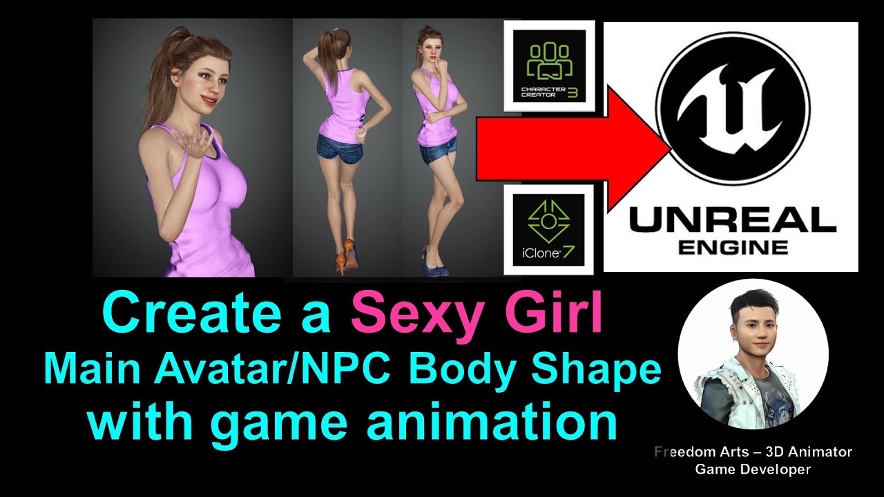 How To Create Hottest Sexy Girl Body Shape For Unreal Engine