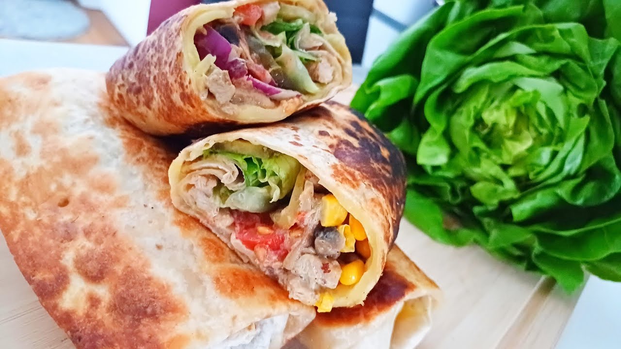 TORTILJE👌 sa piletinom i povrcem,tako socne👌Ideja za svaki obrok✅️