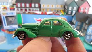 1936 CORD - Hot Wheels Toy Classic Car Unboxing Review - Metallic Green - 2000 HW Virtual Collection