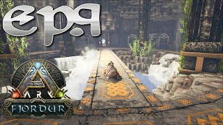 Ark Fjordur Ep 9 Cave Exploration for easy Polymer Obsidian and Ingots