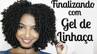 Finalização Com Gel De Linhaça Por Andreza Dias