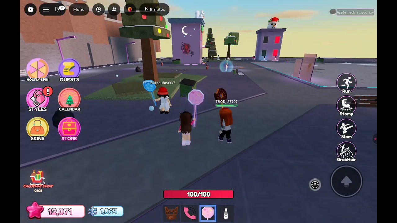 hello I'm in the baddies brawl (new update🎁) for Elf style 🎄