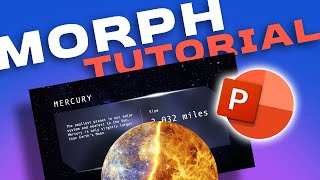 : PowerPoint MORPH TRANSITION Tutorial (Step-by-step Planets Presentation )