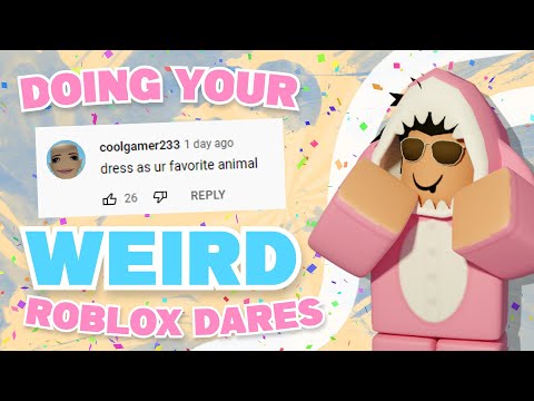 doing STRANGE roblox dares.. 🤪🤨