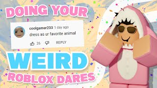 Doing Strange Roblox Dares..