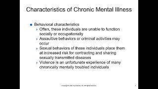 NUR140 Chapter 32 Chronic Mental Health Disorders