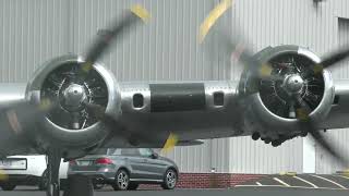 B17 Shelby Co Airport parking after landing