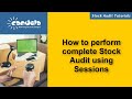 Retail software how to perform complete stock audit using sessions