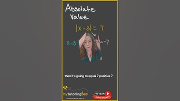 How to solve absolute value equations algebra #mathtutor #mathhelp #algebra #middleschoolmath