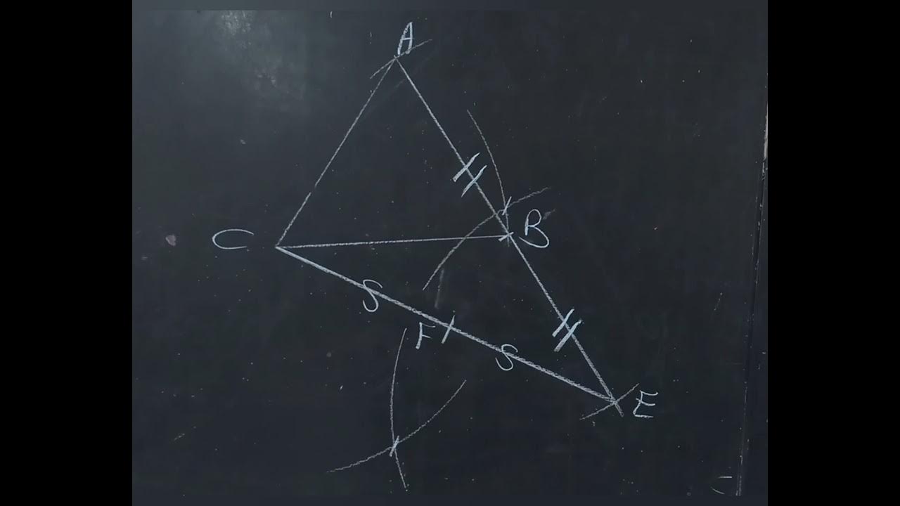 la correction d'un exercice concernant les médianes d'un triangle