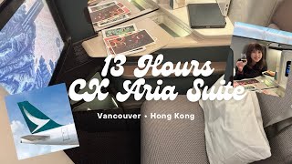 Every NEW Features in Cathay Pacific’s Aria Suite Tested. 13 Hours YVR • HKG Flight Review