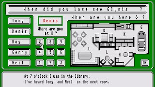 ATARI ST Hercules Poirot SOLVE THE MURDER CASE Tiemann,Rudolf Rolf 87 French German ST 0585 19xx IFA