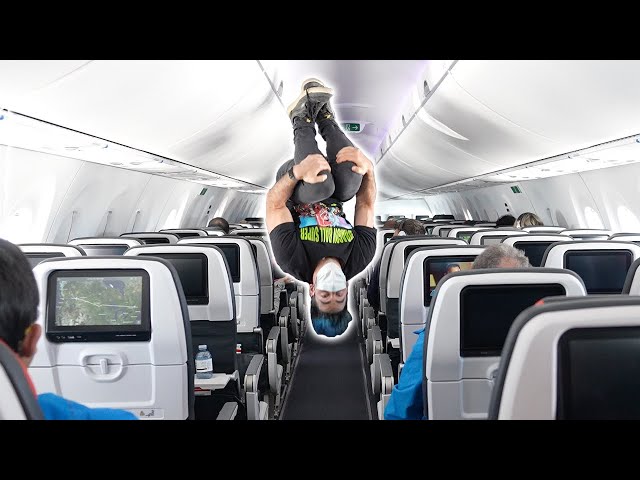 Insane BACKFLIP on Airplane! (Parkour Challenge) class=