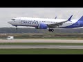 Два красивых самолета: Boeing 737 MAX 8 Belavia и A320 Azerbaijan в Домодедово, 03.09.23.