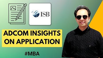 ISB MBA Application Adcom Insights - What ISB AdComs Really Look For