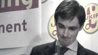 YI chairman Harry Aldridge at Local Elections launch