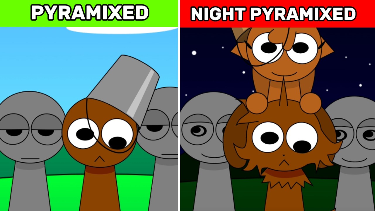 NEW NIGHT PYRAMIXED SPRUNKI - YouTube