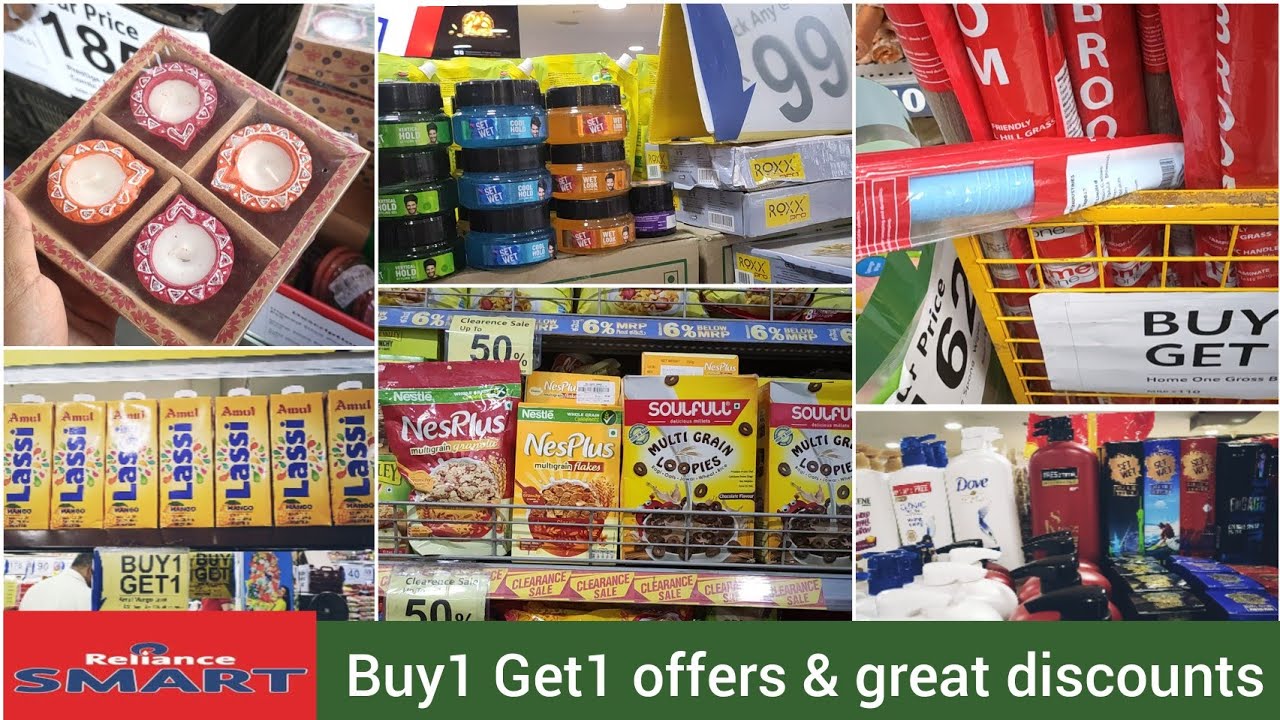 Reliance Smart tour/ Buy1 Get1 offers on grocery, shampoo, creams and many more