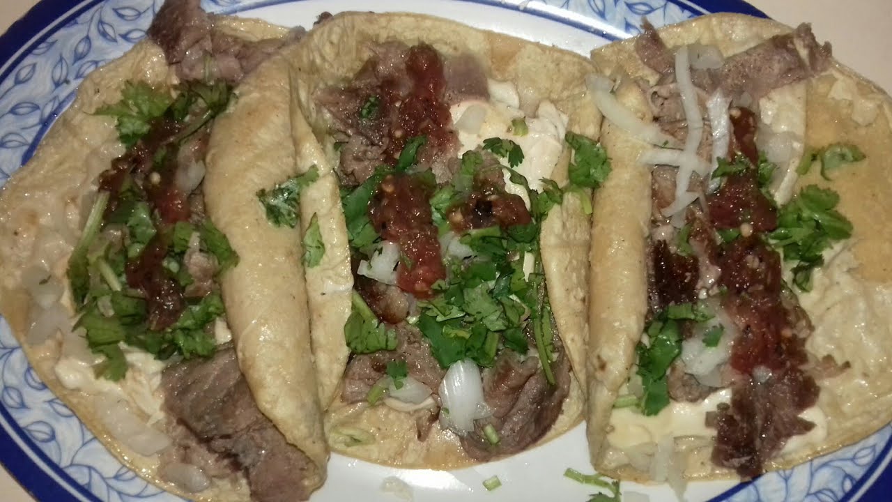 Tacos de Bistec Con Queso YouTube