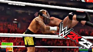 Solo Sikoa vs Randy Orton Match and Monday Night Raw Day 1 Hindi (WWE 2K23)