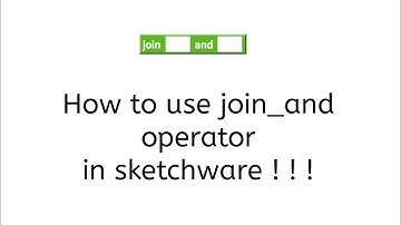 How to use join and operator in sketchware || Tutorial #38