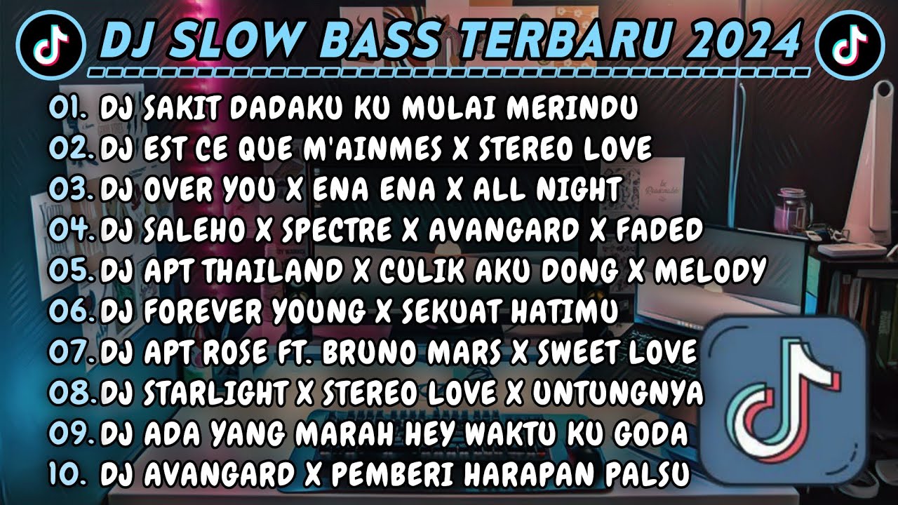 DJ SLOWBASS TERBARU 2024 || DJ SAKIT DADAKU KU MULAI MERINDU || DJ EST CE QUE M'AINMES X STEREO LOVE