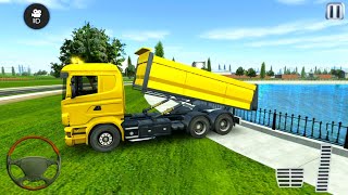 Construction Trucks Drive Simulator 2022 - Bridge and Road Build - Android Gameplay screenshot 5