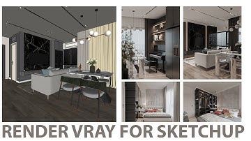 How to render vray sketchup. Hướng dẫn render Vray 6 for Sketchup
