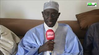 سرج مام شيخ امباكي حو به يقرأ بيان الجمعية الإسلامية لخدمة التصوف حول الأوضاع الراهنة في السنغال