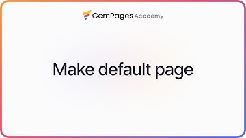 How to Set Default Pages to Replace Shopify Defaults | v7 Editor | GemPages 101