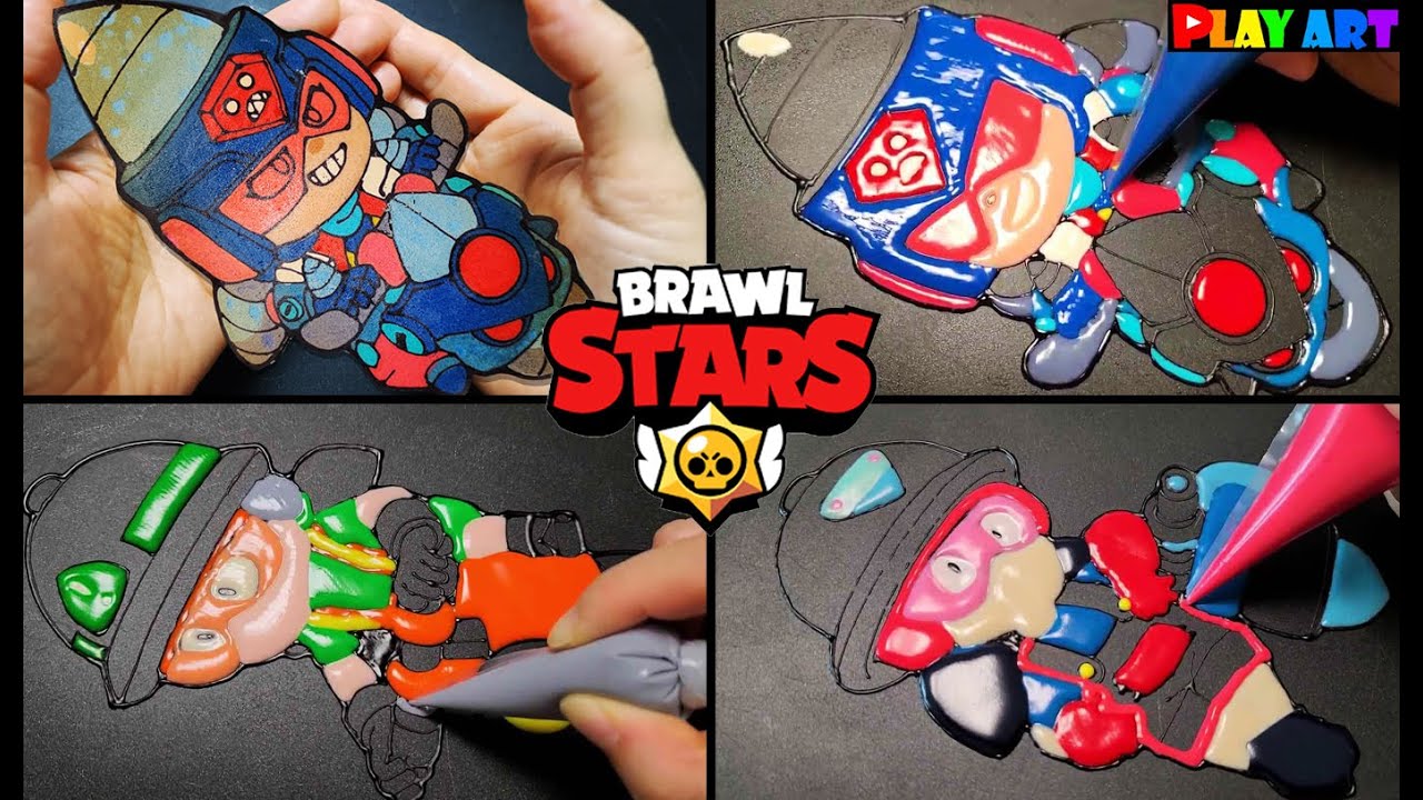 Pancake art,Brawl Stars,Ultra Driller Jacky,Constructor Jacky,Jacky, 팬