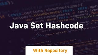 java set hashcode