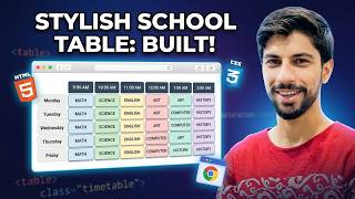 HTML Table tutorial: Time Table banane ka aasaan tarika