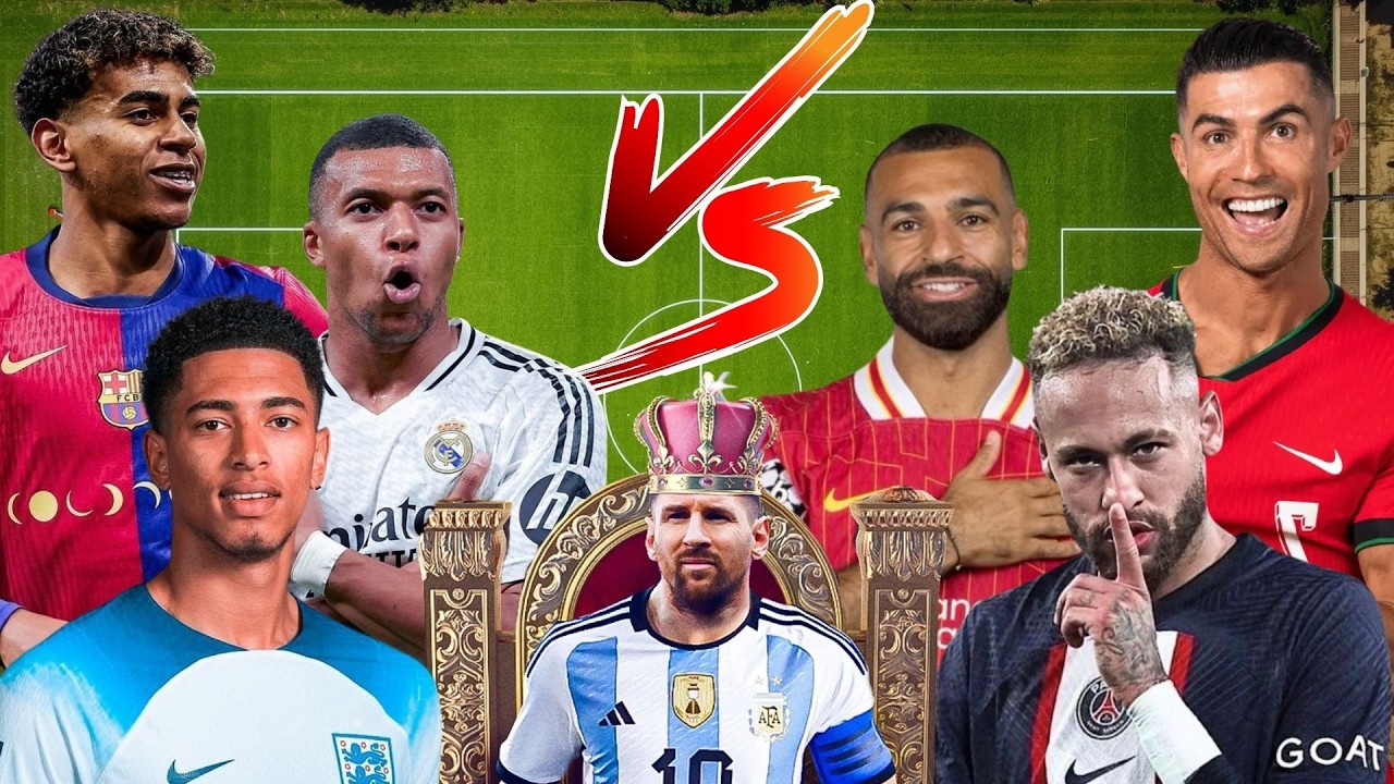 Yamal vs Ronaldo vs Messi vs Mbappé vs Bellingham vs Neymar vs Salah — Stats & Facts Comparison ⚽📊
