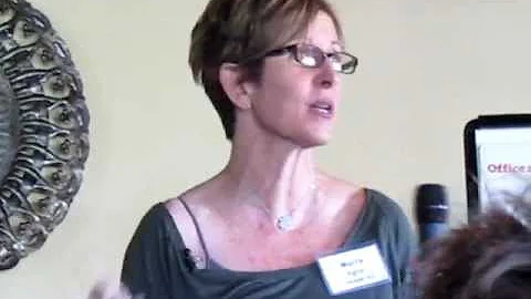Molly Eglin Humorously Speaking at Newfield Workshop