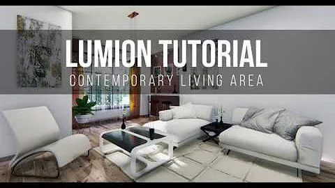 Lumion 8 Realistic Living area Tutorial #2 - FREE SETTINGS  description INTERIOR DESIGN