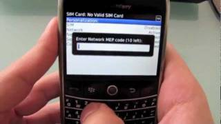 How to Unlock Blackberry Bold 9000