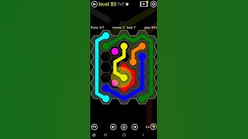 How To Solve Flow Free Hexes Classic Pack Level 80 Med 7x7 Board Walk Through Solution Walkthrough