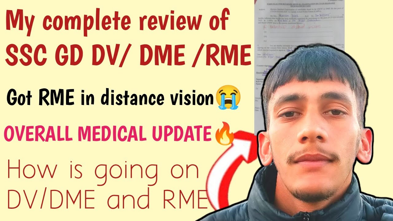 My Complete review of SSC GD 2025 Medical 🔥|| Got RME in medical  🥲 || Medical points💔