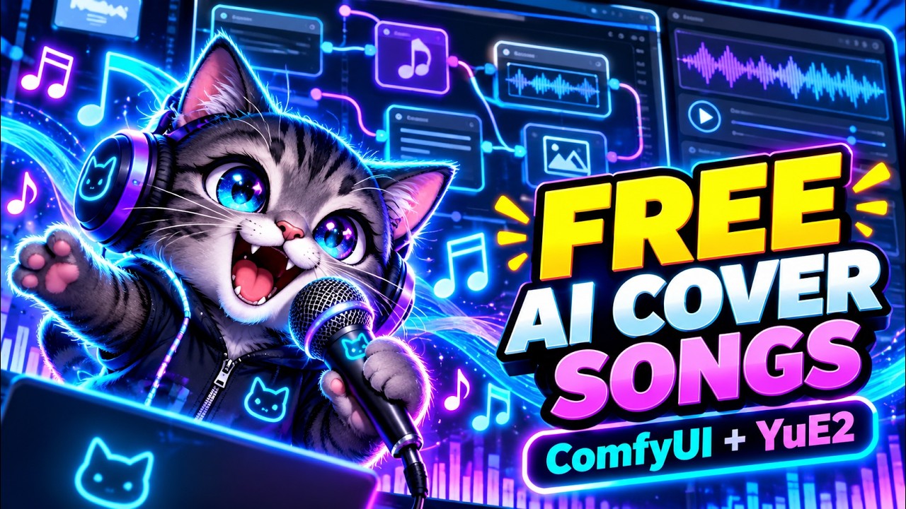Create AI Cover Songs for FREE! 🎵 ComfyUI YuE2 + Whisper Workflow