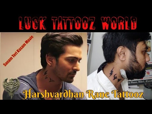 Sanam Teri Kasam  Harshwardhan Rane Neck Tattoo  YouTube