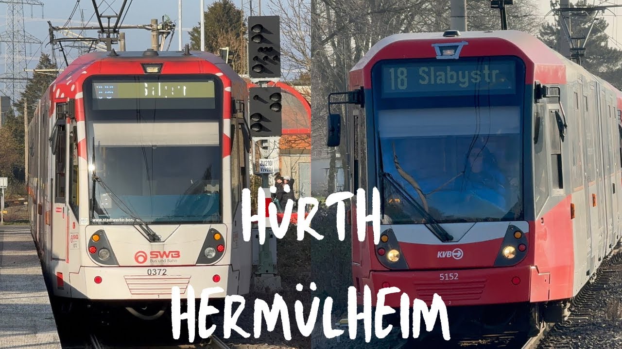 Bahnen in Hürth Hermülheim | (Stadtbahn Köln/Bonn)