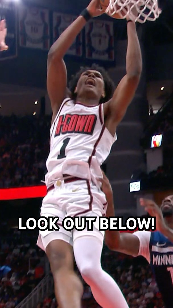 Amen Thompson GETS UP for the AND-1 JAM! ?