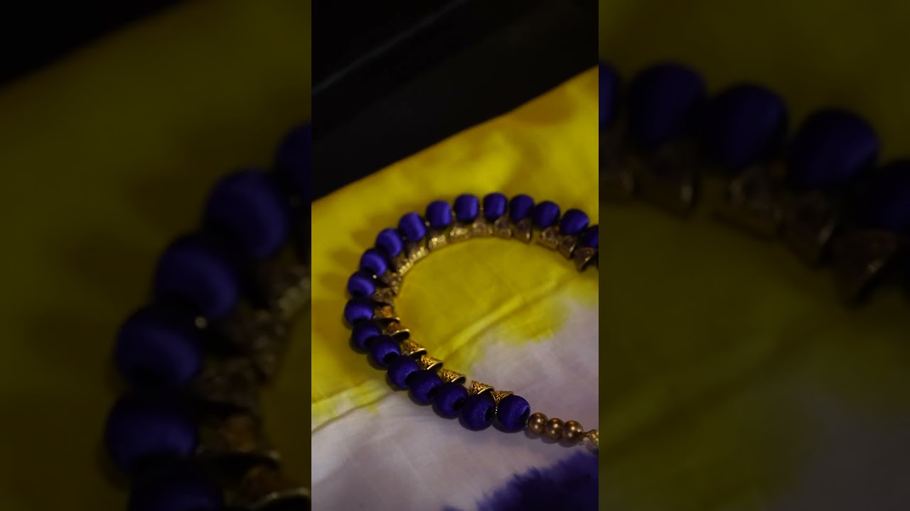 Sparkling Silk Thread Necklace | Fashionous 